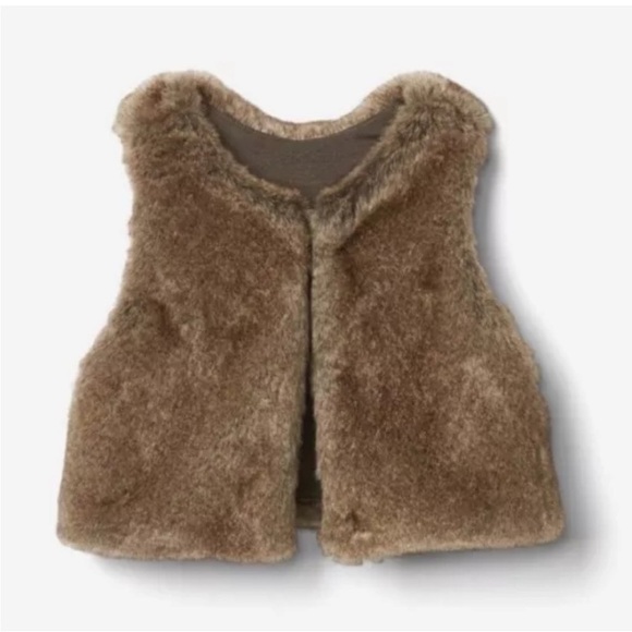Old Navy Other - Old Navy Faux Fur Vest in Brown Size 4T